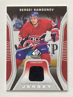 2006-07 SP Game Used #AF-SS Sergei Samsonov - AUTHENTIC FABRICS