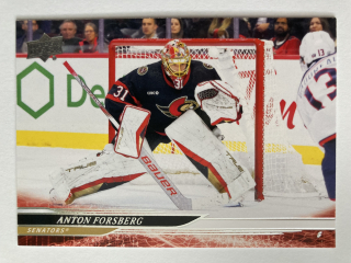 2024-25 UD Series 2 #371 Anton Forsberg