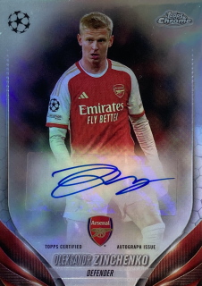 2023/24 Topps Chrome UCC #CA-OZ Oleksandr Zinchenko - AUTOGRAPH