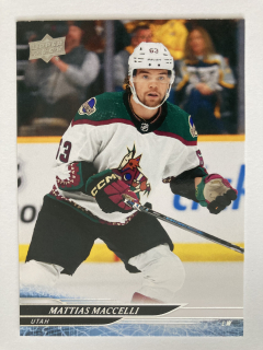 2024-25 UD Series 2 #421 Matias Maccelli