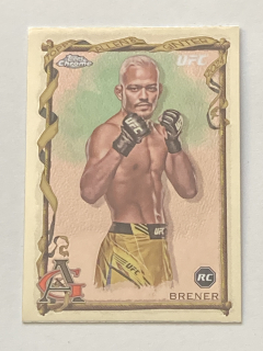 2024 Topps Chrome UFC #AAG-14 Elves Brener - ROOKIE CARD ALIEN & GINTER REFRACTOR
