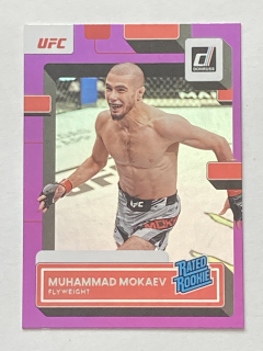 2023 Panini - Donruss UFC #212 Muhammad Mokaev - RATED ROOKIE PURPLE FLOOD