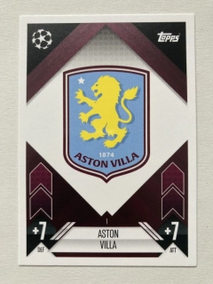 2024/25 Topps Match Attax #001 Aston Villa - TEAM BADGE