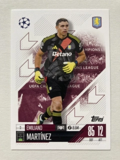 2024/25 Topps Match Attax #002 Emiliano Martínez [Aston Villa]