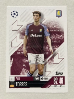 2024/25 Topps Match Attax #003 Pau Torres [Aston Villa]