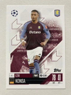 2024/25 Topps Match Attax #004 Ezri Konsa [Aston Villa]