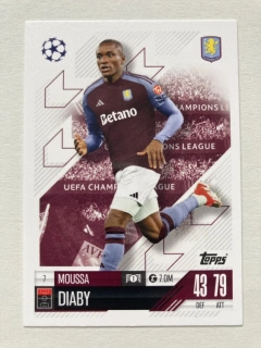 2024/25 Topps Match Attax #007 Moussa Diaby [Aston Villa]