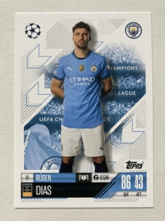 2024/25 Topps Match Attax #012 Rúben Dias [Manchester City]