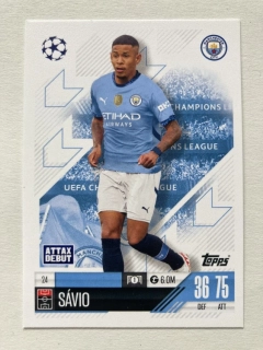 2024/25 Topps Match Attax #024 Sávio [Manchester City]