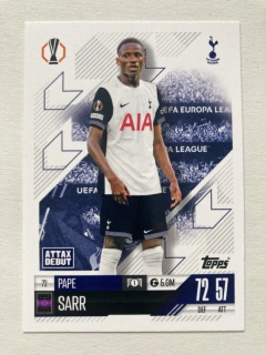 2024/25 Topps Match Attax #072 Pepe Sarr [Tottenham Hotspur]
