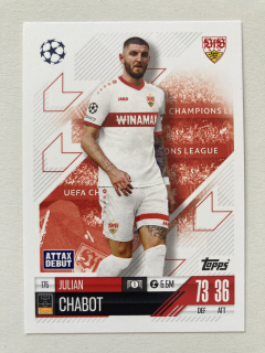 2024/25 Topps Match Attax #175 Julian Chabot [VfB Stuttgart]