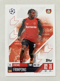 2024/25 Topps Match Attax #196 Jeremie Frimpong [Bayer 04 Leverkusen]
