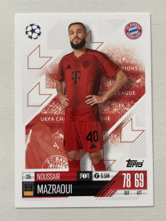 2024/25 Topps Match Attax #215 Noussair Mazraoui [Bayern München]