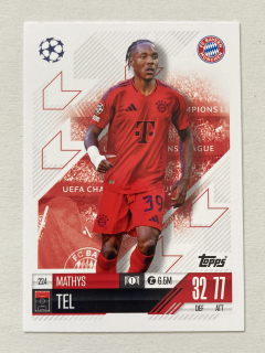 2024/25 Topps Match Attax #224 Mathys Tel [Bayern München]