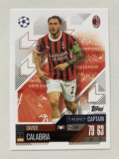 2024/25 Topps Match Attax #310 Davide Calabria - CAPTAIN [AC Milan]