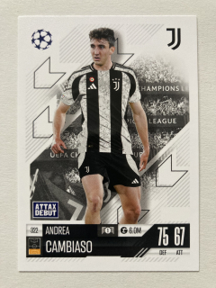 2024/25 Topps Match Attax #322 Andrea Cambiaso [Juventus]