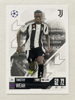 2024/25 Topps Match Attax #326 Timothy Weah [Juventus]