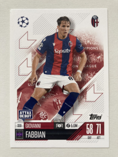 2024/25 Topps Match Attax #339 Giovanni Fabbian [Bologna FC 1909]
