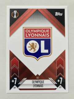 2024/25 Topps Match Attax #352 Olimpique Lyonnais - TEAM BADGE