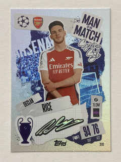 2024/25 Topps Match Attax #398 Declan Rice - MAN OF THE MATCH [Arsenal FC]