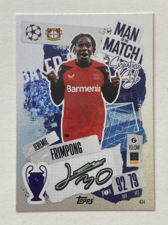 2024/25 Topps Match Attax #404 Jeremie Frimpong - MAN OF THE MATCH [Bayer 04 Leverkusen]