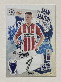 2024/25 Topps Match Attax #407 Joey Veerman - MAN OF THE MATCH [PSV Eondhoven]