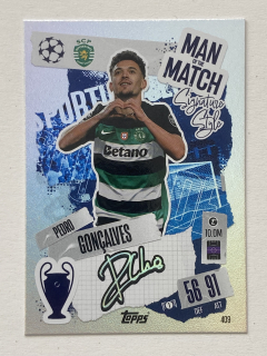 2024/25 Topps Match Attax #409 Pedro Conçalves - MAN OF THE MATCH [Sporting Clube De Portugal]