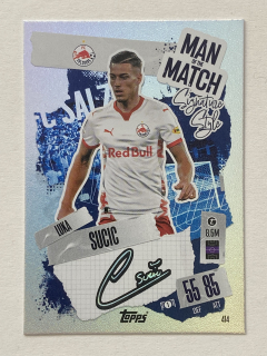 2024/25 Topps Match Attax #414 Luka Sucuc - MAN OF THE MATCH [FC Salzburg]