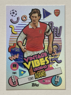 2024/25 Topps Match Attax #415 Tony Adams - VINTAGE VIBES LEGENDS [Arsenal FC]