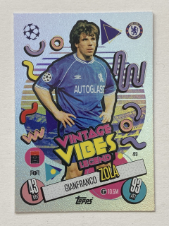 2024/25 Topps Match Attax #419 Gianfranco Zola - VINTAGE VIBES LEGENDS [Chelsea FC]