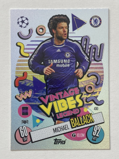 2024/25 Topps Match Attax #430 Michael Ballack - VINTAGE VIBES LEGENDS [Chelsea FC]