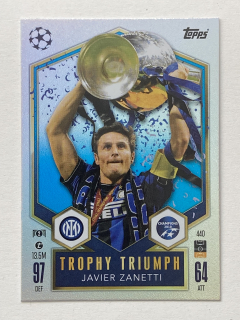 2024/25 Topps Match Attax #440 Javier Zanetti - TROPHY TRIUMPH [FC Internazionale Milano]