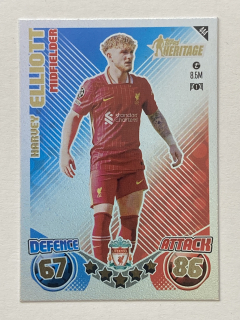 2024/25 Topps Match Attax #444 Harvey Eliott - HERITAGE [Liverpool FC]