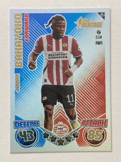 2024/25 Topps Match Attax #457 Johan Bakayoko - HERITAGE [PSV Eindhoven]
