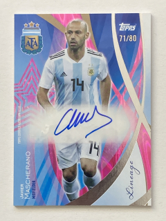 2024 Topps Lineage Argentina #LA-JM Javier Mascherano /80