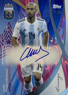 2024 Topps Lineage Argentina #LA-JM Javier Mascherano /80