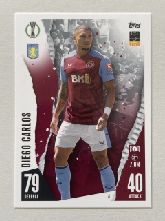 2023/24 Topps Match Attax #004 Diego Carlos [Aston Villa]