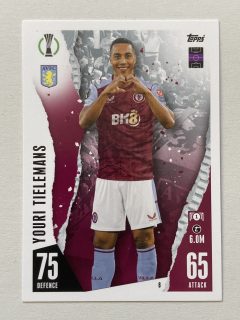 2023/24 Topps Match Attax #008 Youri Tielemans [Aston Villa]