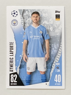2023/24 Topps Match Attax #014 Aymeric Laporte [Manchester City]