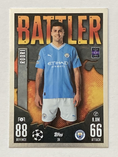2023/24 Topps Match Attax #020 Rodri - BATTLER [Manchester City]