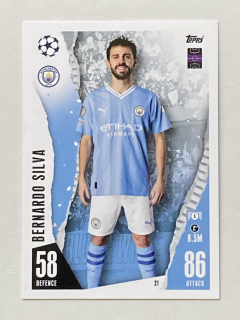 2023/24 Topps Match Attax #021 Bernardo Silva [Manchester City]