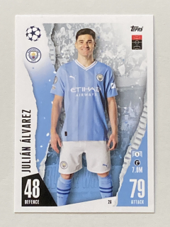 2023/24 Topps Match Attax #026 Julián Álvarez [Manchester City]