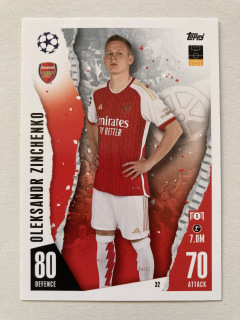 2023/24 Topps Match Attax #032 Oleksandr Zinchenko [Arsenal FC]