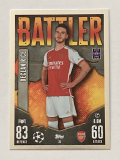 2023/24 Topps Match Attax #035 Declan Rice - BATTLER [Arsenal FC]