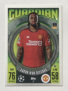2023/24 Topps Match Attax #047 Aaron Van-Bissaka - GUARDIAN [Manchester United]