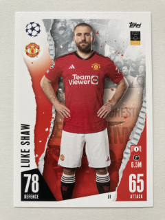 2023/24 Topps Match Attax #051 Luke Shaw [Manchester United]