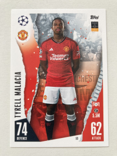 2023/24 Topps Match Attax #053 Tyrell Malacia [Manchester United]