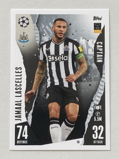 2023/24 Topps Match Attax #068 Jamaal Lascelles - CAPTAIN [Newcastle United F.C.]