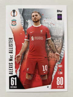 2023/24 Topps Match Attax #092 Alexis Mac Allister [Liverpool FC]