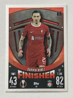 2023/24 Topps Match Attax #099 Darwin Núñez - FINISHER [Liverpool FC]